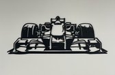 Voiture de Formule 1 Max Verstappen en bois - décoration murale - décoration murale - art - décoration - travail ornemental