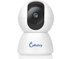 Kolvy® Babyfoon met Camera en App - Intelligente Baby Monitor - Slimme Beveiligingscamera - WiFi - 3MP Super HD 1536p - Sterke Encryptie - Nachtzicht - Professioneel