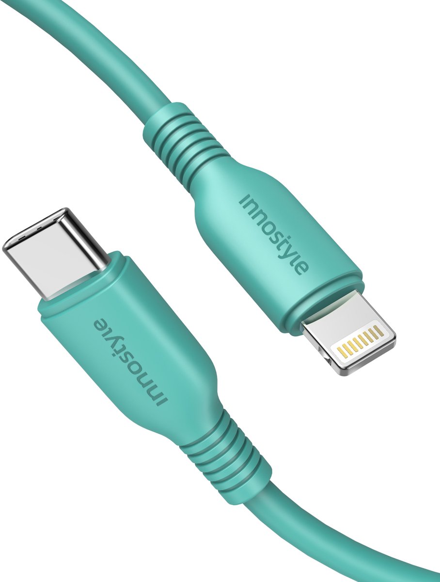 Innostyle® Oplaadkabel iPhone - Kabel lightning naar usb c - MFI Kabel Voor iPhone 11/12/13/14 - 1 meter