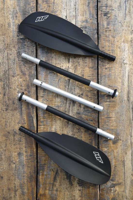 Bestway - Opblaasbare Kayak - Hydro-Force Cove Champion X2 - 2 Persoons - Inclusief Peddels, Stoelen, Handpomp en Vinnen