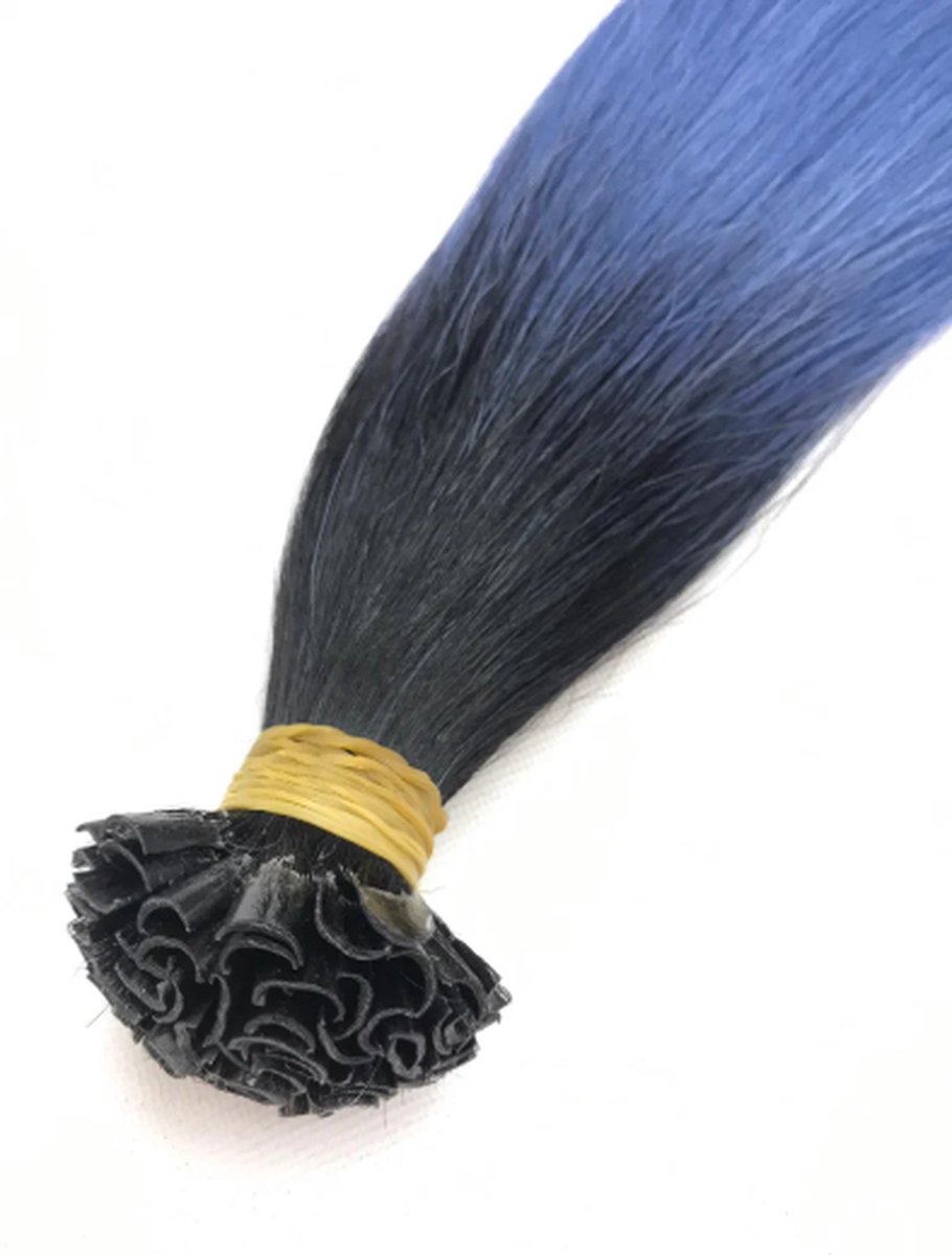 Hairextensions - Keratine Hairextensions - U-tip - zwart - 60 cm - echt haar - 25 stuks