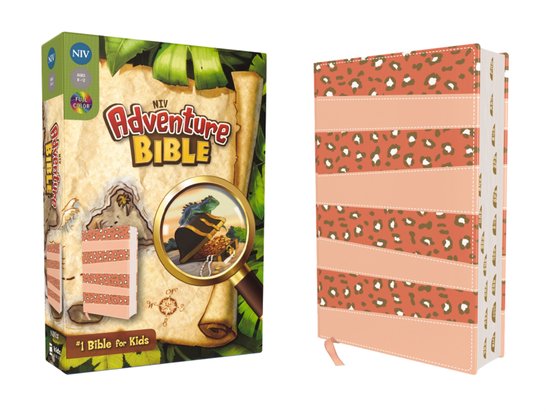 Adventure Bible- NIV, Adventure Bible, Leathersoft, Coral, F ... - cover