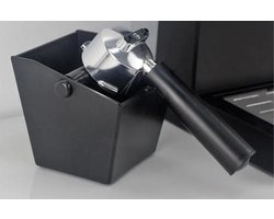 Repus - Koffie Uitklopbak - Knock Box - Barista - Koffiemachine - Espresso - Koffie - Puck - Compact - Accessoires - 11.8x11.8x11.2CM - Zwart