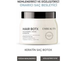 Embeauty Haar Botox Glicoamine + Argan + Keratine / Professionele haarverzorging Voedend Herstellend Keratine Botox Effectief Intensief Haarverzorgingsmasker voor alle haartypes 500 ml Karseell