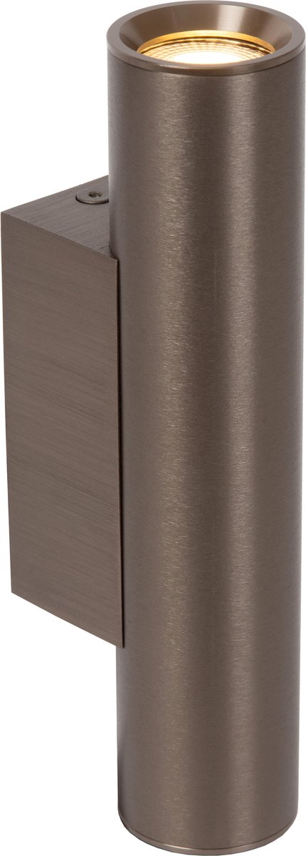 Lucide DUPLA - Wandspot / Wandlamp - 2xGU10 (MR11) - Koffie