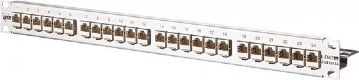 Metz Connect 130921-E 24 poorten Netwerkpatchpaneel 483 mm (19) CAT 6A 1 HE Ingericht