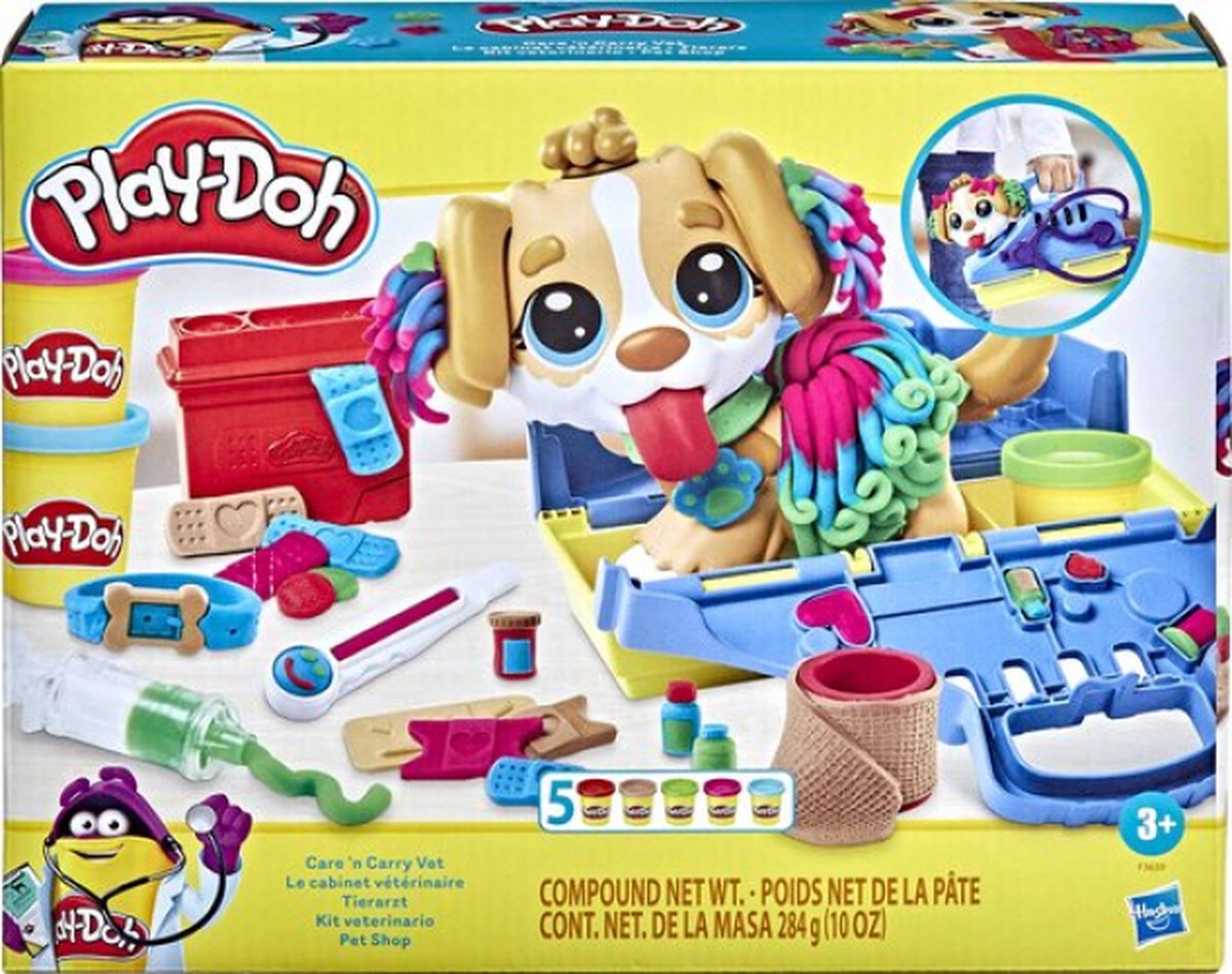 Play-Doh Dierenarts Speelset - Boetseerklei - Inclusief 5 Play-Doh potjes - Knutselen voor kinderen — afbeelding 2