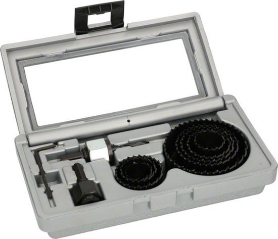 Set de scies-cloches, 11 pièces, diamètre : 22 - 68 mm Bosch Accessories Promoline 2607019450 1 set