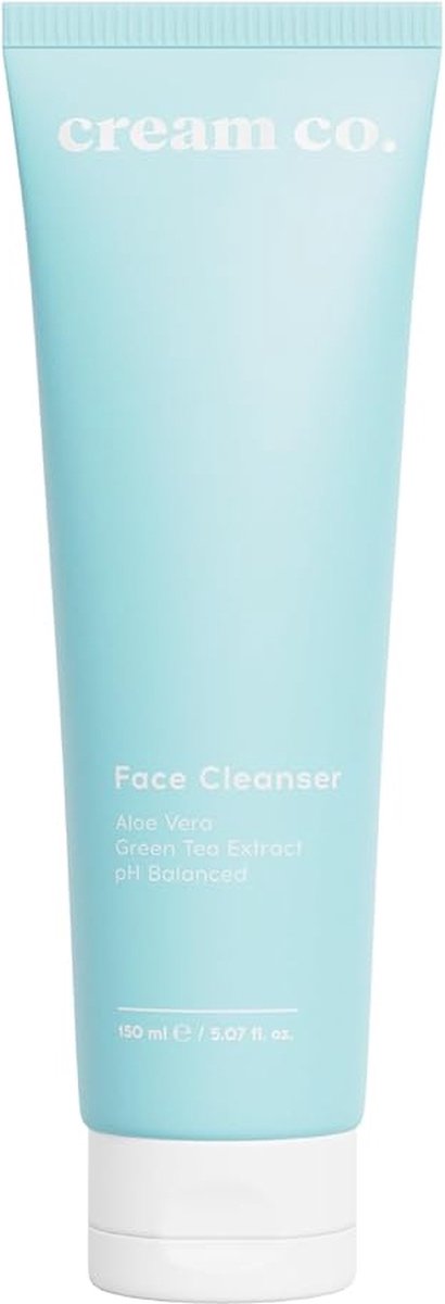 Cream co. 150 ml Hydraterende Gezichtsreiniger voor Vrouwen – Milde en Kalmerende Gezichtsreiniger voor Alle Huidtypes, Make-Upremover
