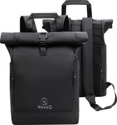AFISHTOUR Heavy Duty Waterdichte Dry Bag Rugzak - 35L Roll-Top Drijvende Dry Bag Rugzak voor Motorfietsen Kajakken, Zwart, 35L, Reizen