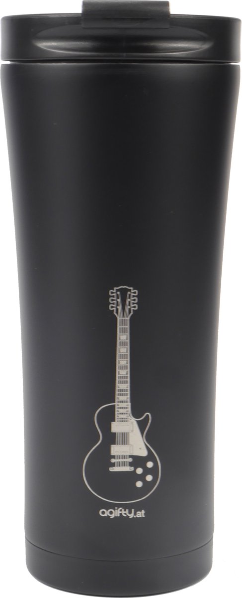 Phoenix Music Gifts - Thermosbeker - Elektrische Gitaarmotief - Dubbelwandig