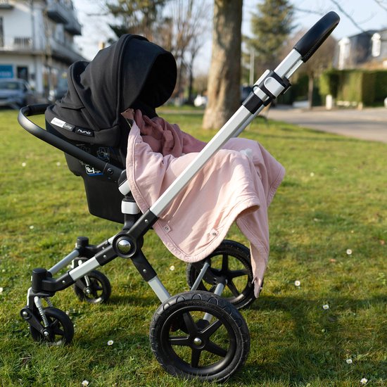 BEMINI Voetenzak - Biside 0-12m - Licht gewatteerd - Blush van Bemini — afbeelding 4