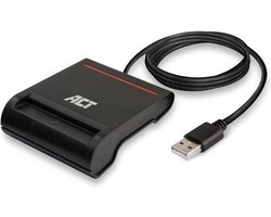 ACT USB-A Smartcard ID lezer, geschikt voor Belgische ID-kaarten AC6015