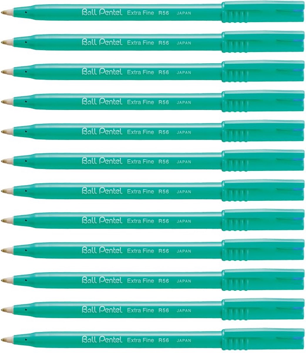 Rollerpen Pentel R56 blauw 0.3mm - 12 stuks