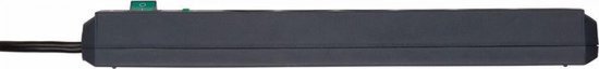 Parafoudre Brennenstuhl Eco-Line avec 6 contacts / noir - 1,5 mètre