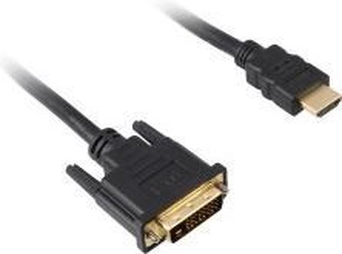 SHA HDMI -> DVI-D (24+1) bk 1,0m