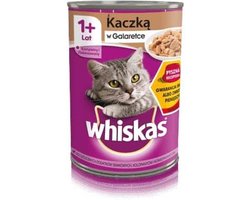 Whiskas - Volwassen Eendenvoer in Gelei - Kattenvoer - 400g
