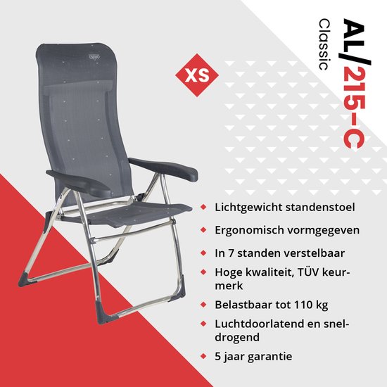 Crespo - Standenstoel - XS - AL/215 - Donker grijs van Crespo — afbeelding 2