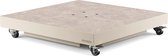 Platinum Sun & Shade - Parasolvoet - Ceramica - 90kg - Sandstone keramiek - Zwenkwielen - Stabiel
