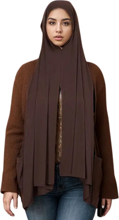 Foulard Nivard - Hijab - Femmes - Abaya - Écharpe - Vêtements islamiques - Vêtements musulmans - Alhamdulillah - Beige