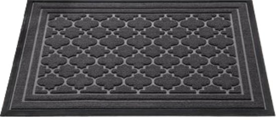 Color G Home Deurmat Buiten & Binnen, Heavy Duty Voordeurmat Buiten, Anti-slip, Waterdicht, Wasbaar - Vuilvanger Entree Deurmat voor Binnen, Keuken, Patio (60 x 90 cm, Grijs
