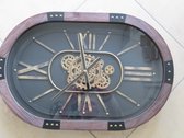 Horloge Murale Ovale - 58 x 8 x 38 - Design