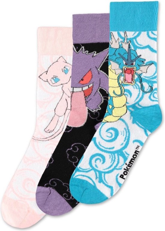 Pokémon Crew Socks Heren Sokken - meerkleurig - EU 43-46