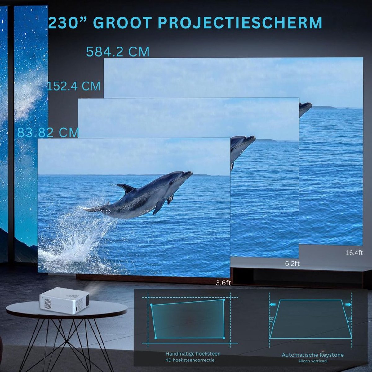 Mini Beamer - Mini Projector - Mini Beamer Smartphone — cadeau in Elektronica - foto 6
