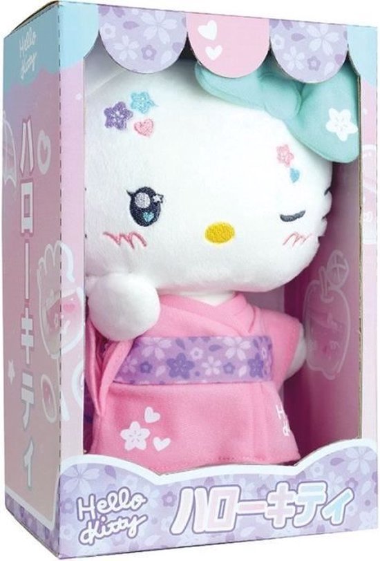 JEMINI Peluche Hello Kitty acidulée 15cm pas cher