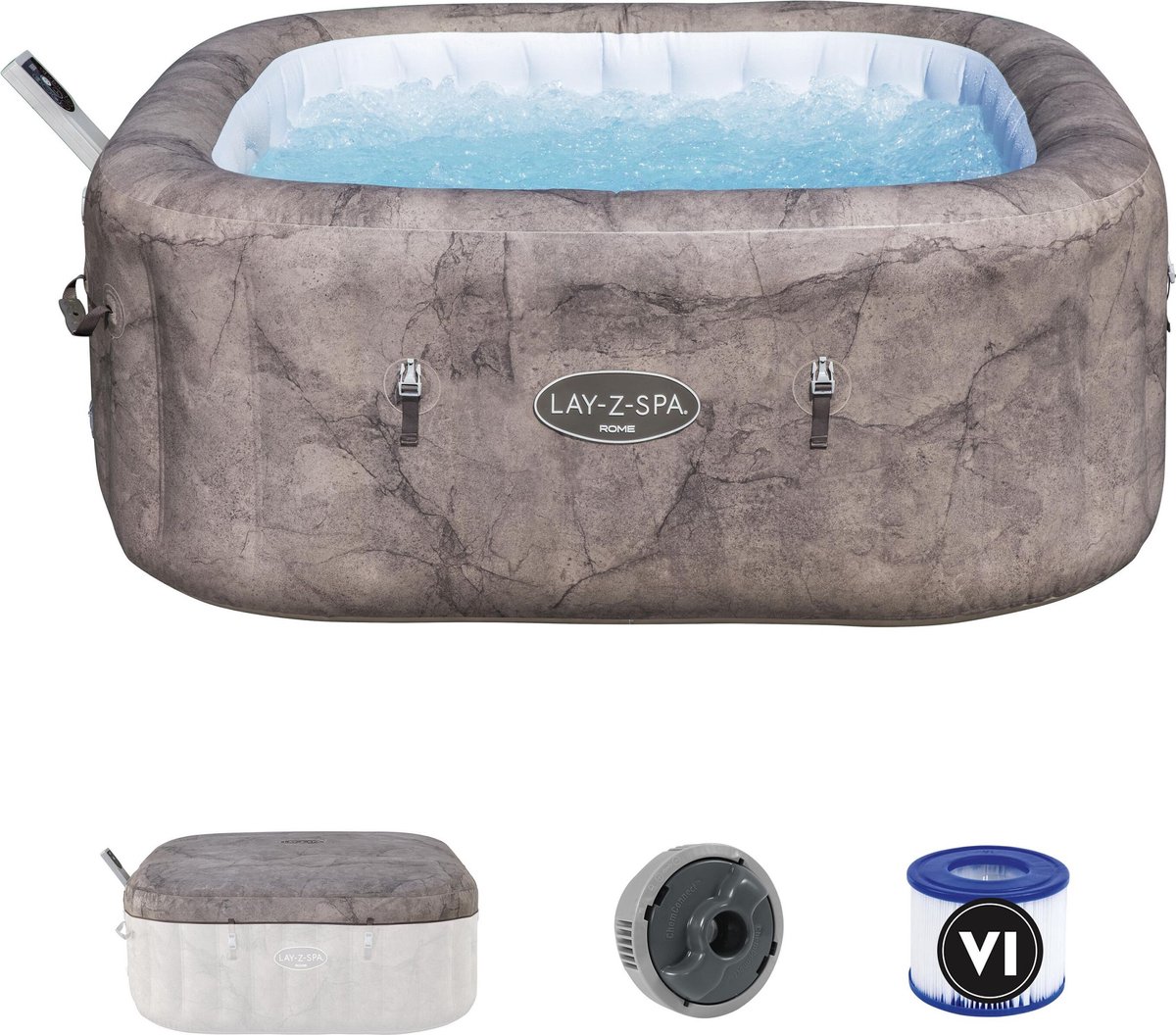 Lay-Z-Spa Rome EnergySense AirJet spa gonflable - 6 personnes
