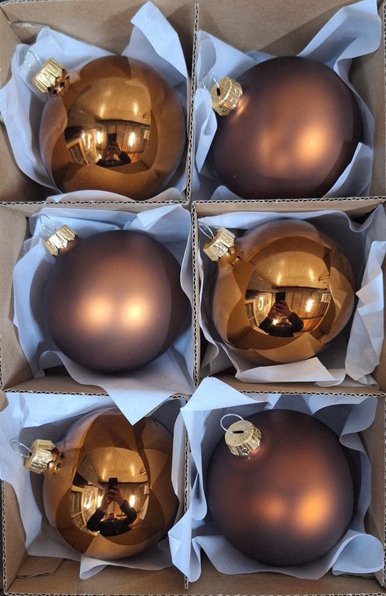 The Christmas Shop | Inge Glas kerstballen - Set van 12 - 8cm