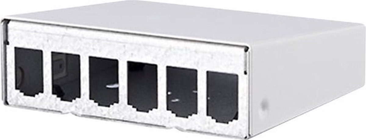 Metz Connect 130861-0602-E 6 poorten Zonder connectoren 1 HE Niet ingericht