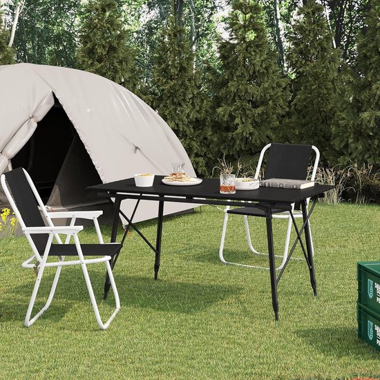 Opklapbare campingtafel 4 tot 6 personen groen Opklapbare campingtafel 4 tot 6 personen groen