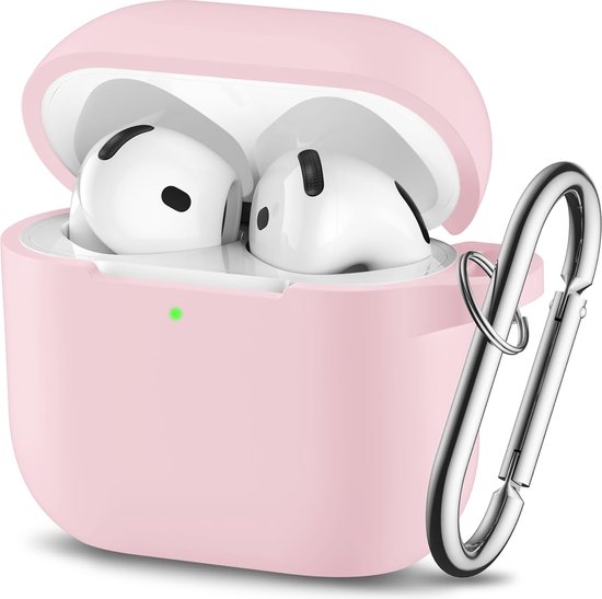YONO Étui adapté aux Airpods 4 - Étui - Siliconen - Rose