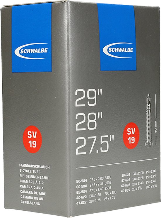 Schwalbe SV19 - Binnenband Fiets - Frans Ventiel - 40 mm - 28 x 1 1/2 - 150 - 235 — afbeelding 2