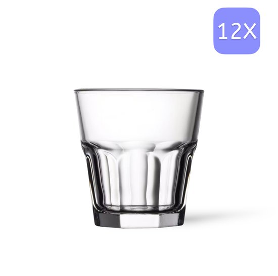Drinkglazen - 270ml/27cl - (12 Stuks) - Drinkglas - Limonadeglazen - Glas - Hoogwaardige kwaliteit - Glazenset - Drinkglazen - Cocktailglazen