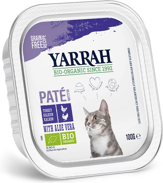 Yarrah Bio Kattenvoer Paté Kip - Kalkoen 100 gr