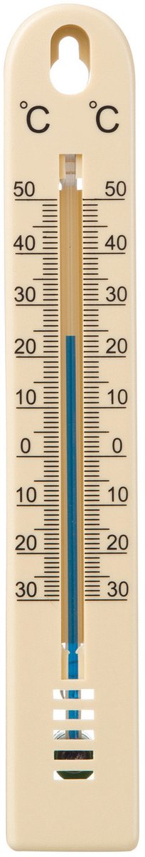 Nature Muurthermometer Beige 17cm
