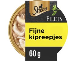 Sheba Filets Kattenvoer Natvoer Kipfilet Stukjes in Saus 60 gr