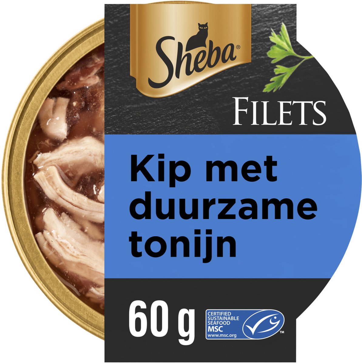 Sheba Filets Kattenvoer Natvoer Tonijn&Kip in Saus 60 gr