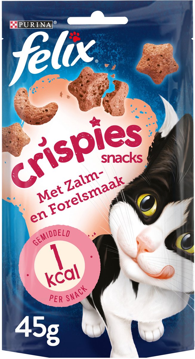 Felix Crispies - Kattensnack - Zalm Forel 48 g