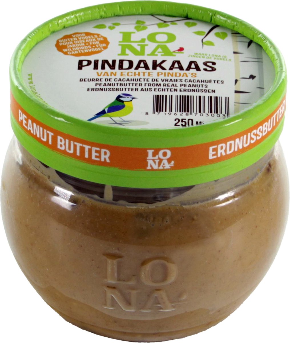 Lona Pindakaas Met Pinda's - Vogelvoer - 250 ml
