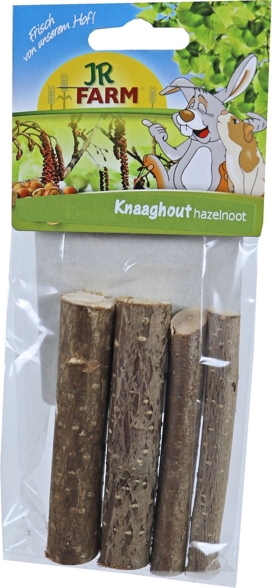 Jr Farm Knaaghout Hazelnoot - Ruwvoer - 9x3x18 cm 40 g