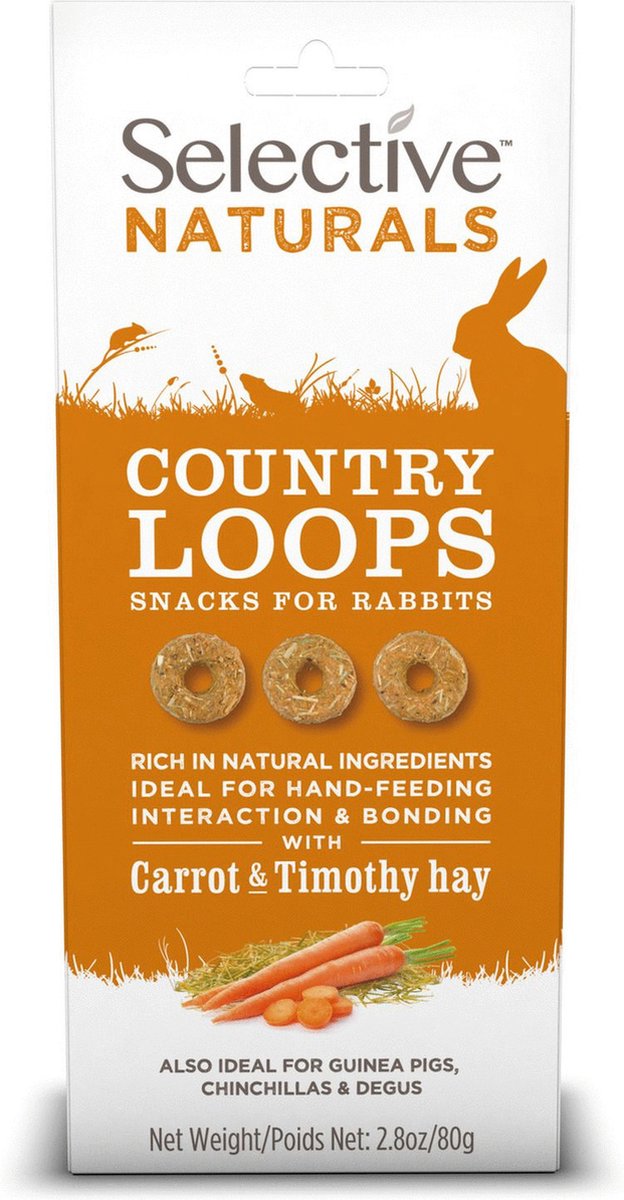 Supreme Selective Naturals Country Loops - Knaagdiersnack - 80 g