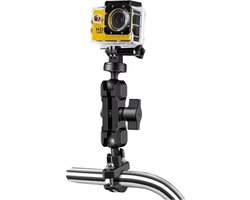 Motorcycle Mount Voor Insta360 One X5 - Bionische Motor Mount 4 Gopro Hero - Upgrade Versie Motorfiets Mount - Motorcycle - Motor Insta360 One X4 - Gopro 13 12 11 - Fiets Mount Gopro - X5 X4 X3 X2 X R GO Ace GO3 GO -Motor Mount - Aluminium Mount