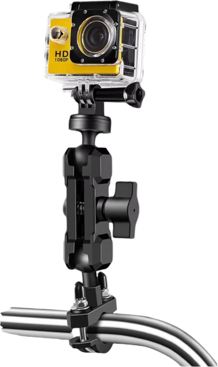 Motorcycle Mount Voor Insta360 One X5 - Bionische Motor Mount 4 Gopro Hero - Upgrade Versie Motorfiets Mount - Motorcycle - Motor Insta360 One X4 - Gopro 13 12 11 - Fiets Mount Gopro - X5 X4 X3 X2 X R GO Ace GO3 GO -Motor Mount - Aluminium Mount