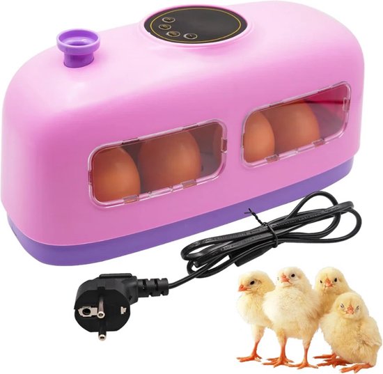 Mini Incubateur D'œufs Automatique - Contrôle Température/humidité, Couvercle Transparent, USB, Pour Poules/cailles