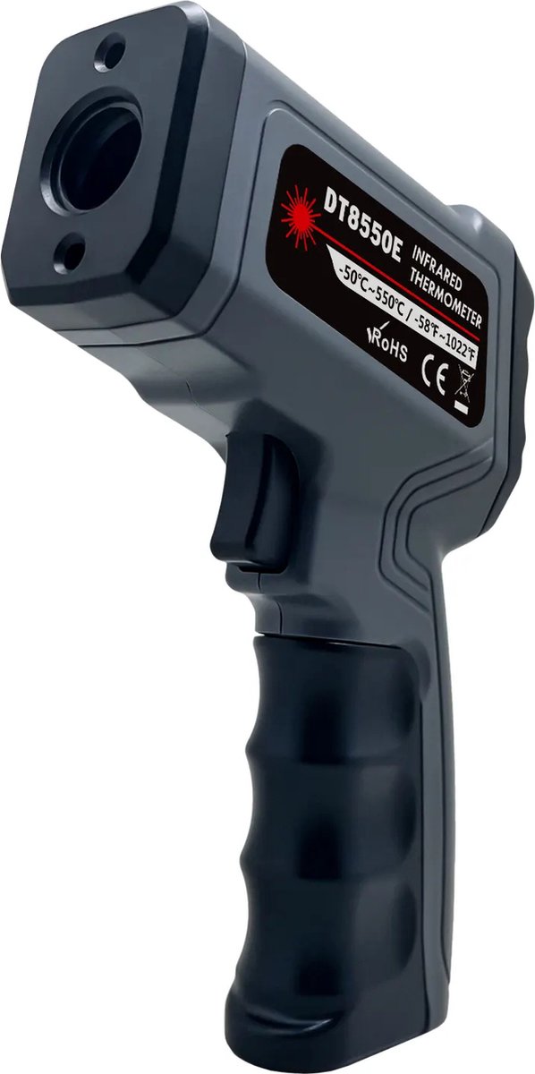GOODTS - Digitale Infrarood Thermometer - Bereik -50 t/m +550 °C - IR Thermometer - Warmtemeter