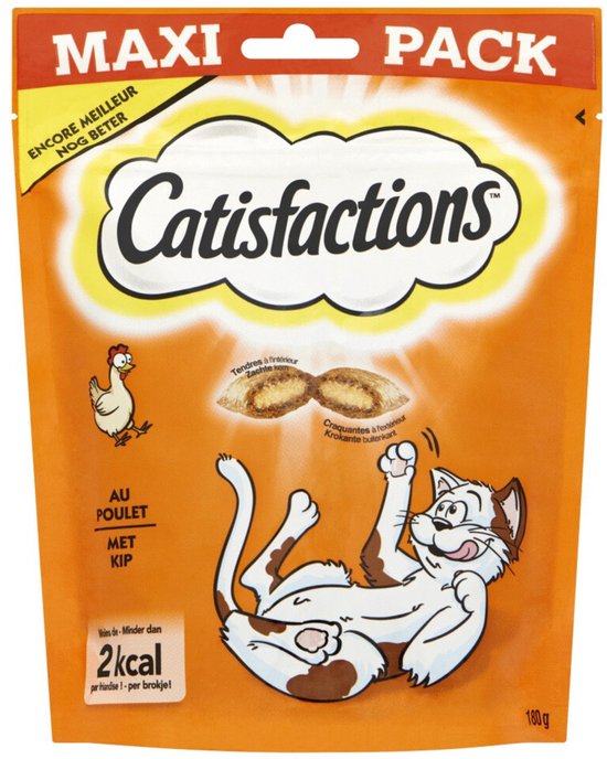 Catisfaction kattensnoepjes - kip - adult - 1 stuk x 180 gram