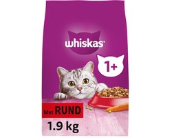 Whiskas 1+ Adult Katten Droogvoer Rund - 1,9 kg